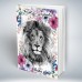 Bíblia Personalizada Leão Floral Aquarela